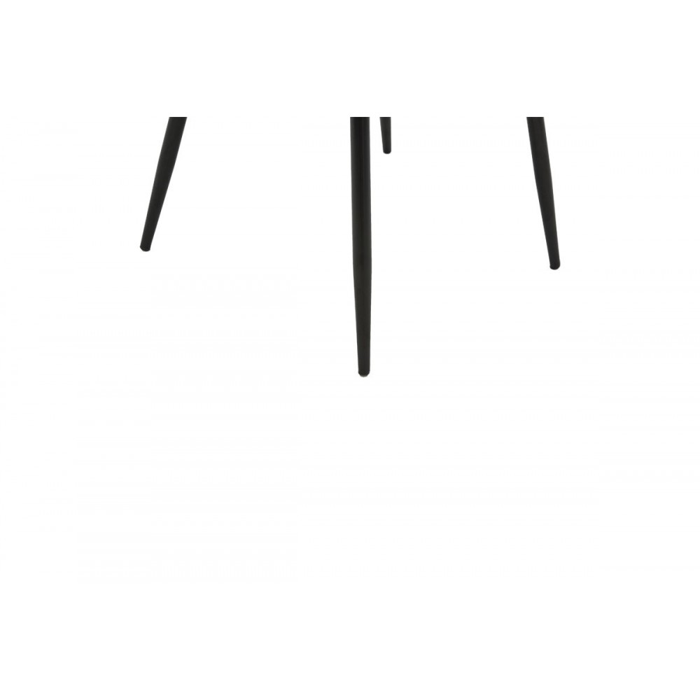 Πολυθρόνα ''MACIE'' από ύφασμα/μέταλλο σε χρώμα antique γκρι-μαύρο 58x50x85