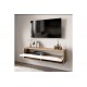 Έπιπλο τηλεόρασης επιτοίχιο ''RSCOE'' σε χρώμα λευκό-oak 100x31.5x29.5