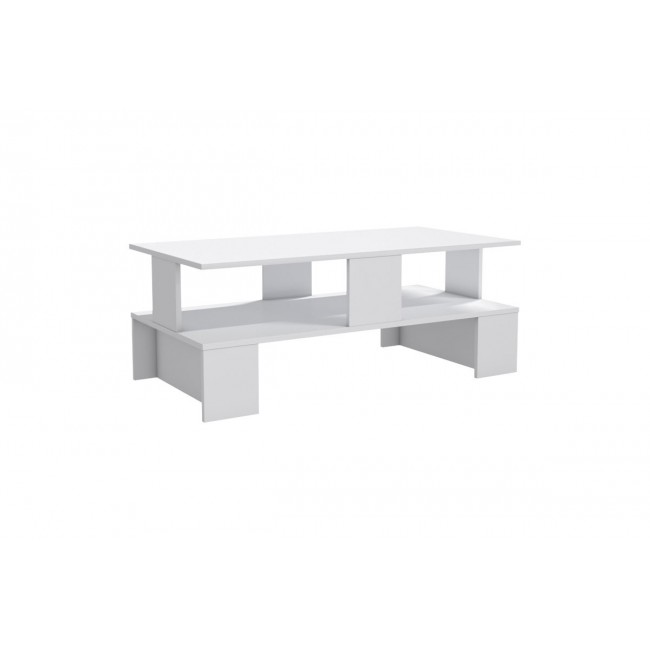 Τραπέζι σαλονιού ''OLLY'' σε χρώμα λευκό 120x60x47