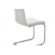 Καρέκλα ''DARRELL'' από pu/μέταλλο σε χρώμα λευκό/βάση χρωμίου 42x49x106