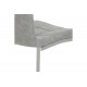 Καρέκλα \'\'DARRELL\'\' από pu/μέταλλο σε χρώμα αντικέ γκρι/βάση χρωμίου 42x49x106