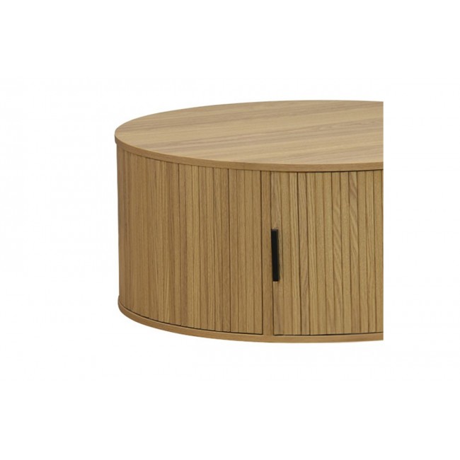 Τραπέζι σαλονιού ''EVENTFUL'' από MDF σε χρώμα φυσικό Φ80x35.5