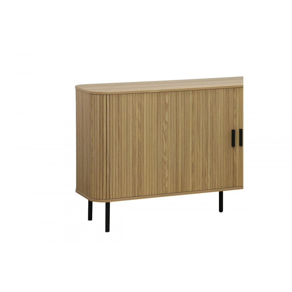 Μπουφές ''EVENTFUL'' από MDF/μέταλλο σε χρώμα φυσικό/μαύρο 170x45x80