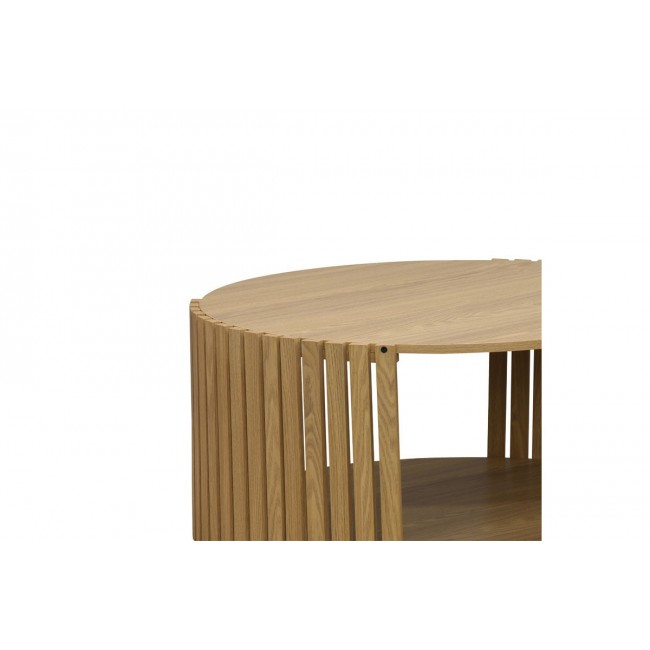 Τραπέζι σαλονιού ''HEAVENLY'' από MDF σε χρώμα φυσικό Φ83x38