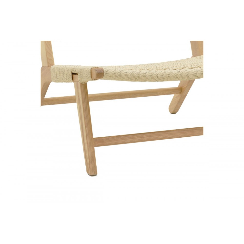 Πολυθρόνα ''FILIPPO'' από ξύλο οξιάς σε χρώμα φυσικό 68x69x74