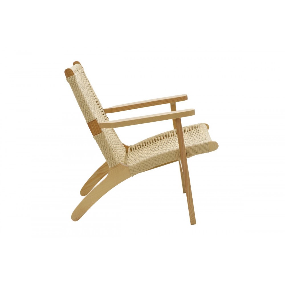 Πολυθρόνα ''CHIARA'' από ξύλο οξιάς σε χρώμα φυσικό 70x68x75