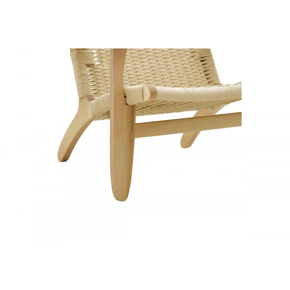 Πολυθρόνα ''CHIARA'' από ξύλο οξιάς σε χρώμα φυσικό 70x68x75