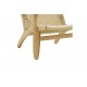 Πολυθρόνα ''CHIARA'' από ξύλο οξιάς σε χρώμα φυσικό 70x68x75