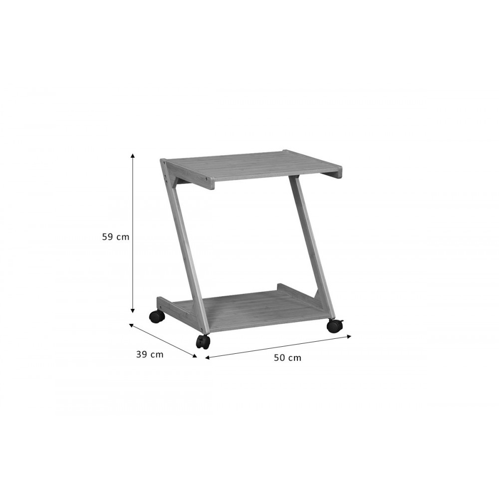 Βοηθητικό τραπέζι ''FIT'' από MDF σε χρώμα φυσικό 50x39x59