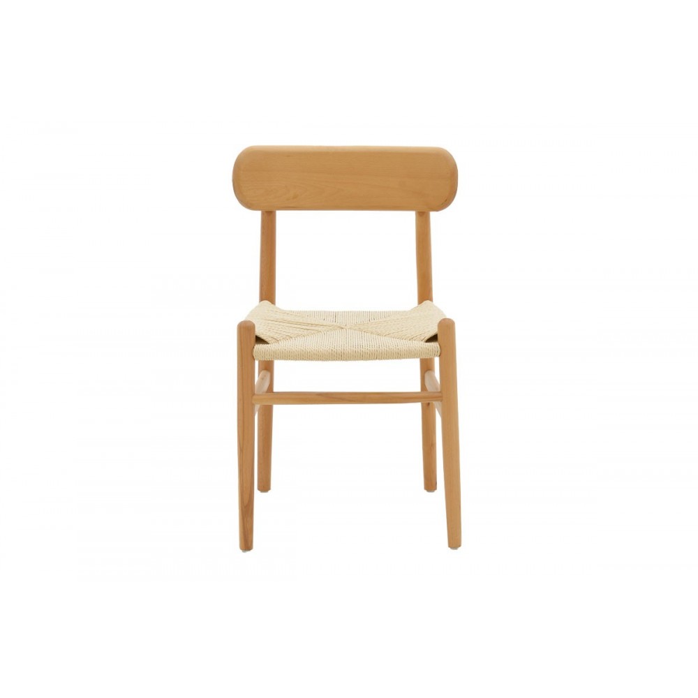 Καρέκλα ''THOMAS'' από ξύλο οξιάς σε χρώμα φυσικό 44x36x79