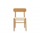 Καρέκλα ''THOMAS'' από ξύλο οξιάς σε χρώμα φυσικό 44x36x79