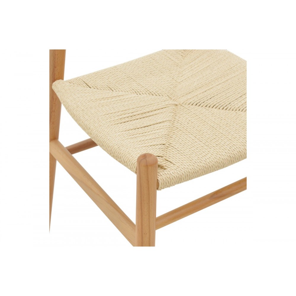 Καρέκλα ''THOMAS'' από ξύλο οξιάς σε χρώμα φυσικό 44x36x79