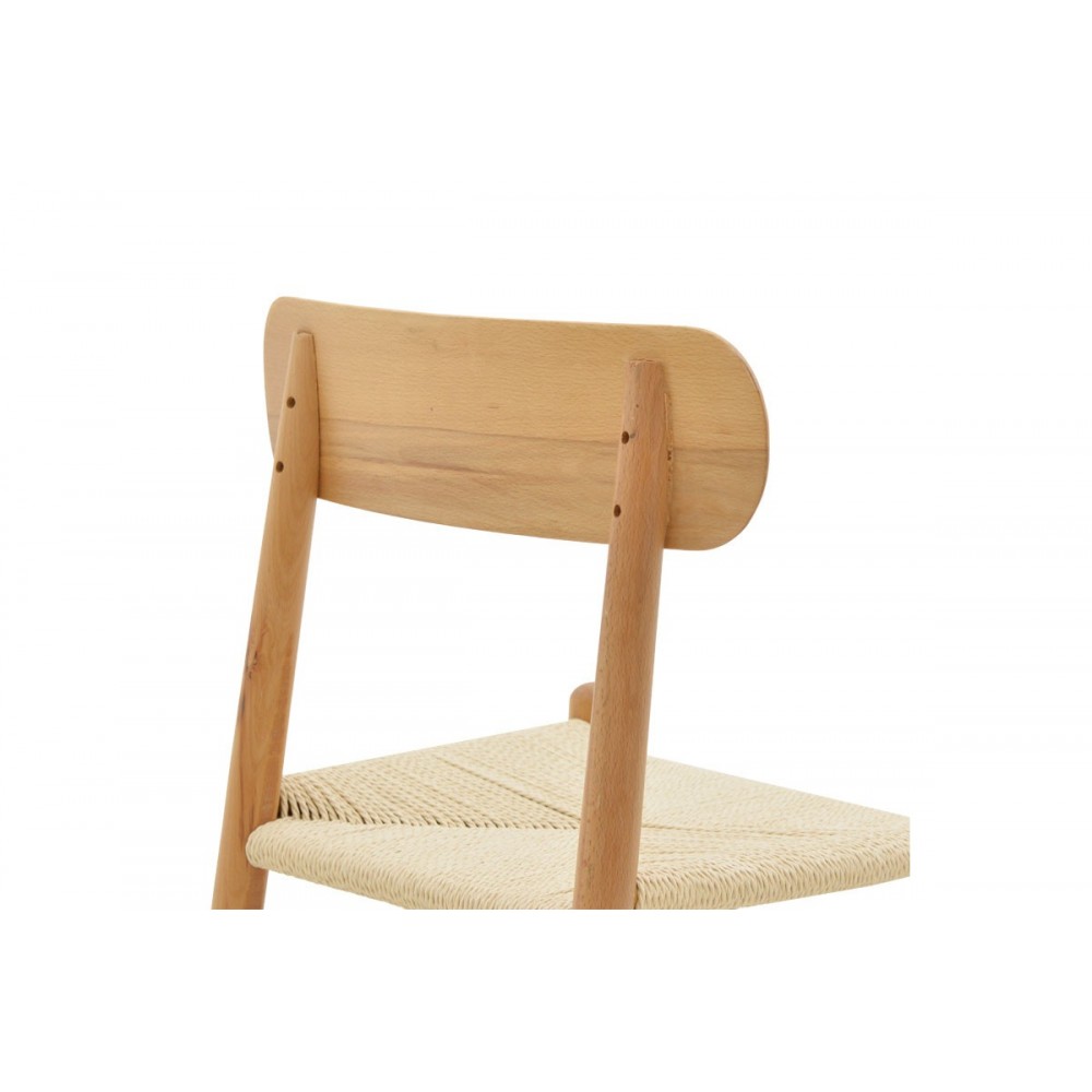 Καρέκλα ''THOMAS'' από ξύλο οξιάς σε χρώμα φυσικό 44x36x79