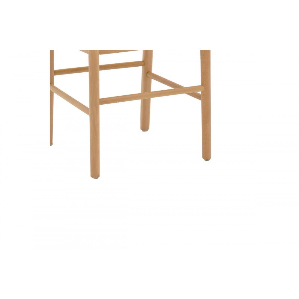 Καρέκλα ''ALESSIA'' από ξύλο οξιάς/rattan σε χρώμα φυσικό 43x40x89