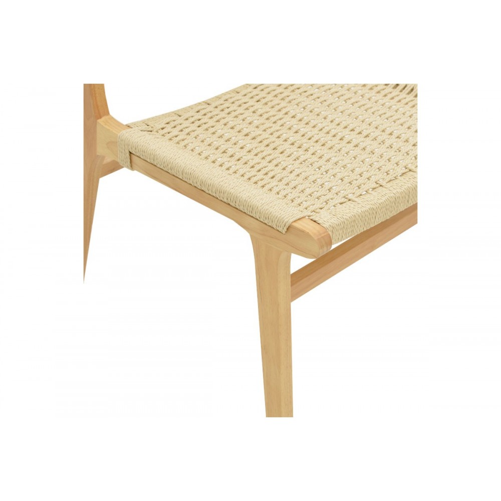 Καρέκλα ''JULIEN'' από rubberwood σε χρώμα φυσικό 61x54x85