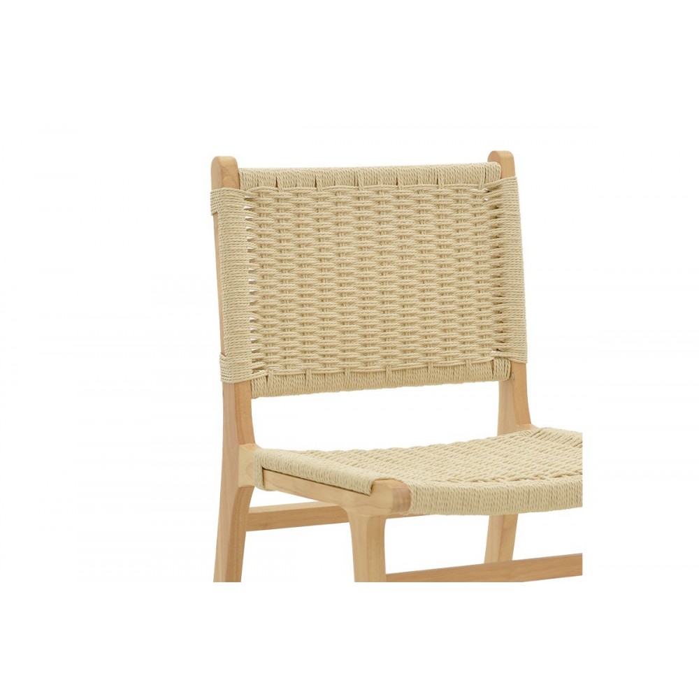 Καρέκλα ''JULIEN'' από rubberwood σε χρώμα φυσικό 61x54x85
