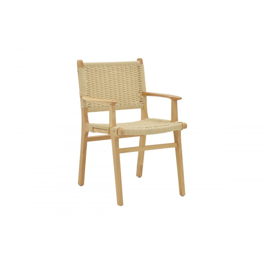 Πολυθρόνα ''OLIVIER'' από  ξύλο οξιάς σε χρώμα φυσικό 62x60x85