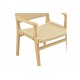 Πολυθρόνα ''OLIVIER'' από  ξύλο οξιάς σε χρώμα φυσικό 62x60x85