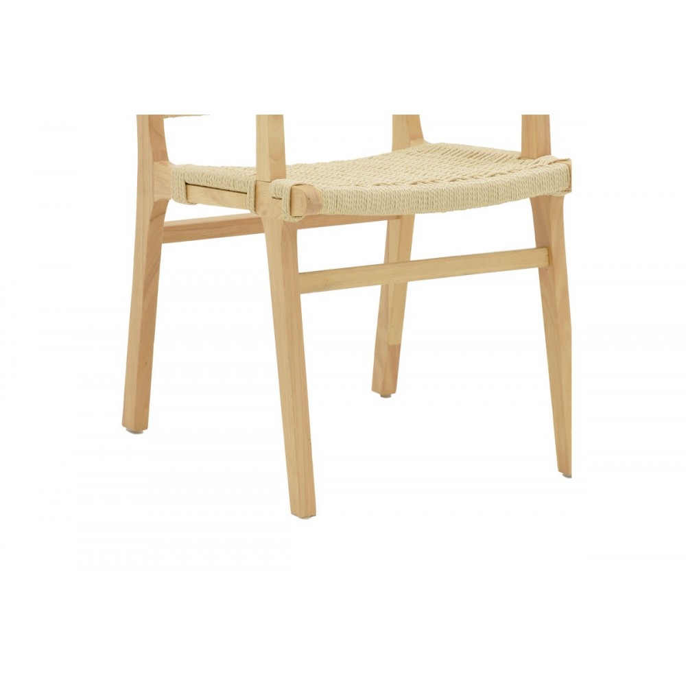 Πολυθρόνα ''OLIVIER'' από  ξύλο οξιάς σε χρώμα φυσικό 62x60x85