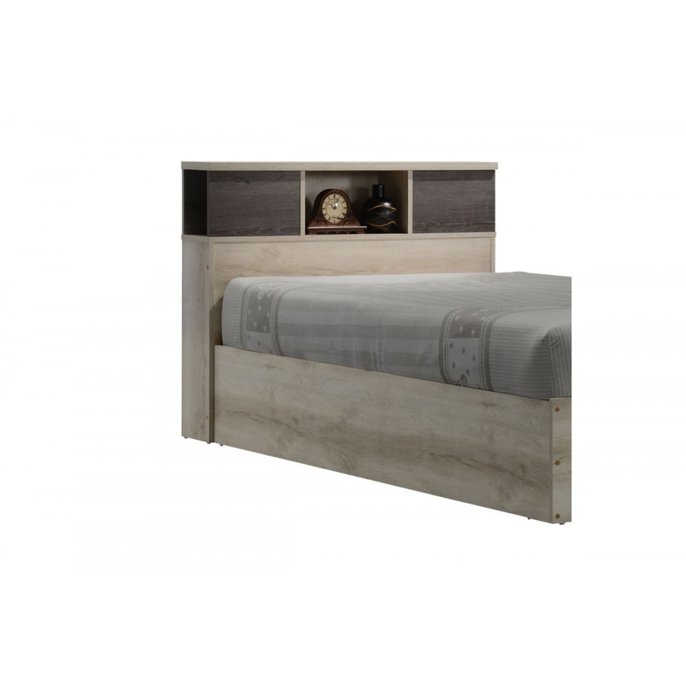 Κρεβάτι μονό ''OLYMPUS'' σε χρώμα castillo-toro για στρώμα 120x200