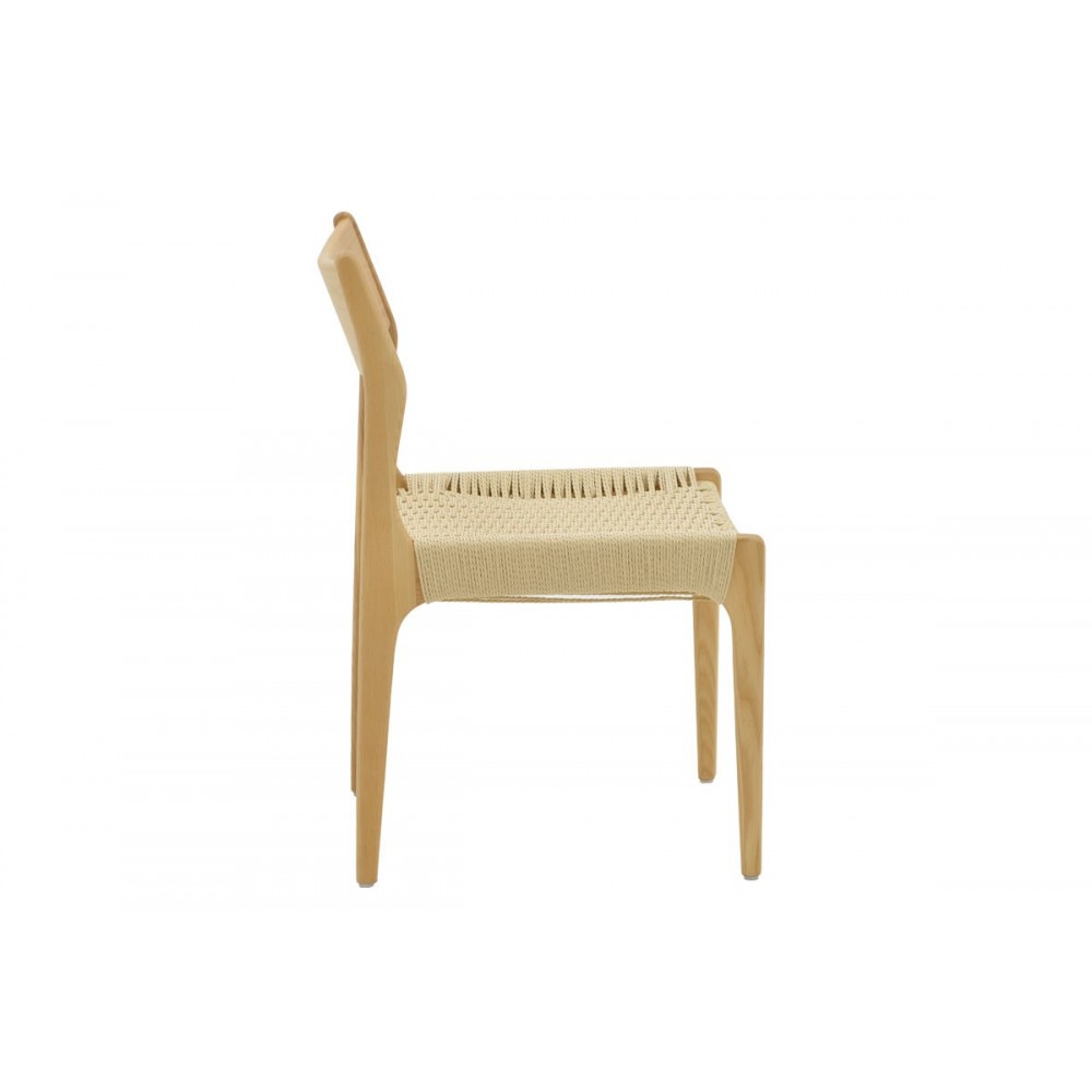 Καρέκλα ''MRTINA'' από ξύλο οξιάς σε χρώμα φυσικό 46x49x81