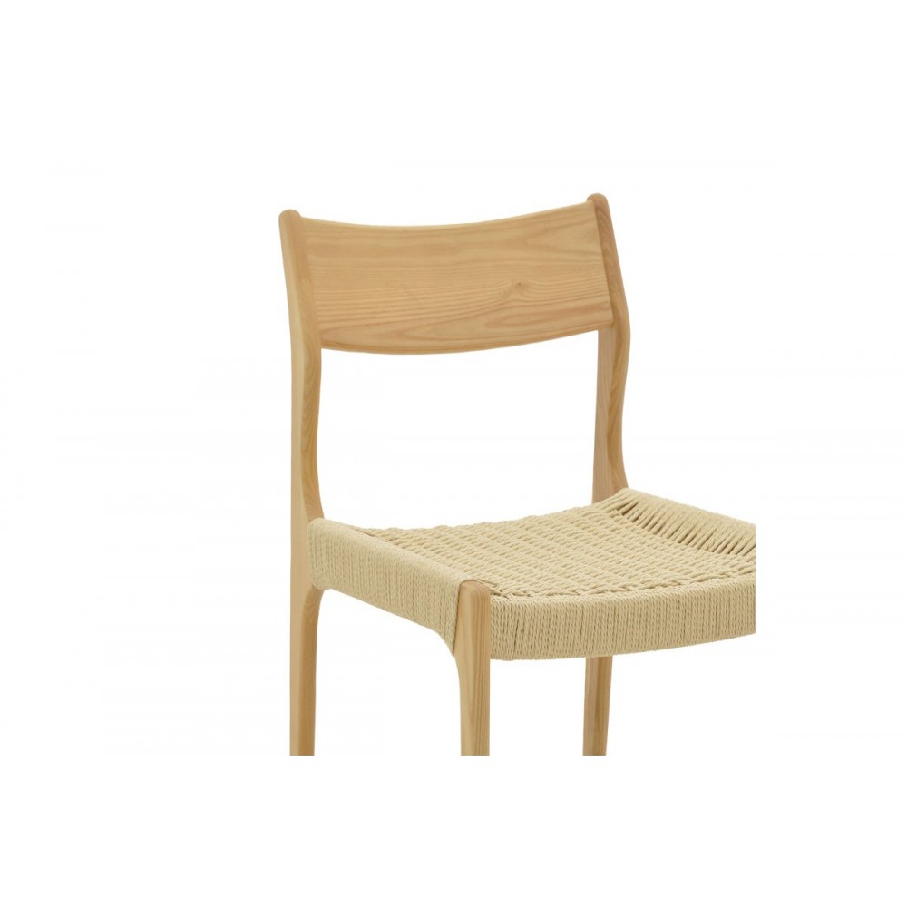 Καρέκλα ''MRTINA'' από ξύλο οξιάς σε χρώμα φυσικό 46x49x81