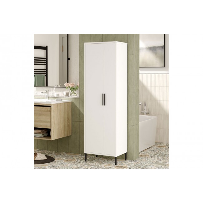 Ντουλάπα/στήλη μπάνιου ''DORPHY'' σε χρώμα λευκό 50x36x165