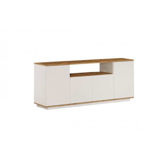 Μπουφές ''PLACEFOL'' σε χρώμα λευκό/φυσικό 180x44.5x75