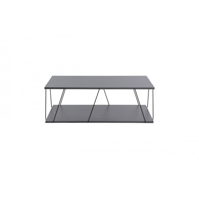 Τραπέζι σαλονιού ''TARS'' σε χρώμα ανθρακί/μαύρο 90x60x30,5