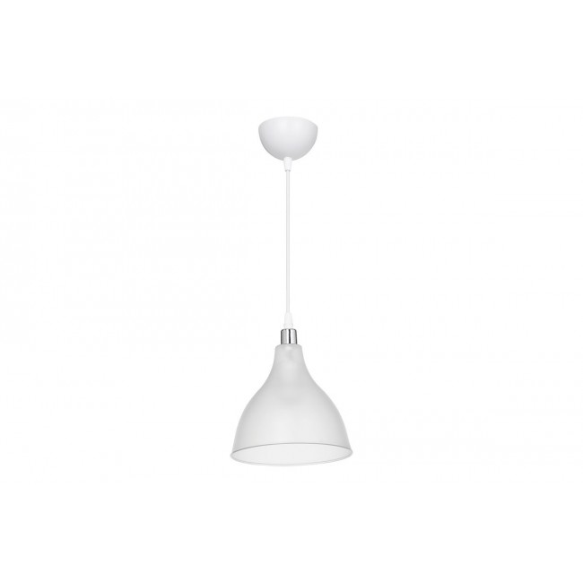 Φωτιστικό οροφής μονόφωτο ''ORAZIO'' Ε27 από PP σε χρώμα διάφανο/λευκό Φ18.5x56