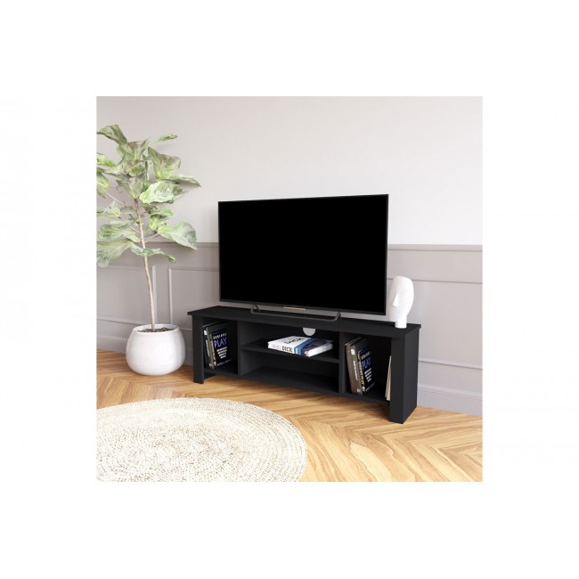 Έπιπλο τηλεόρασης ''TSERIUM'' σε χρώμα μαύρο 120x30x45