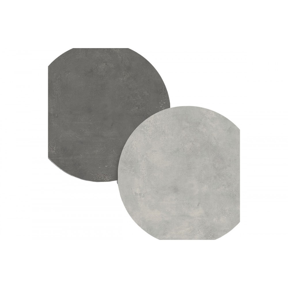 Τραπέζι σαλονιού ''THUNDER'' σε χρώμα ανθρακί antique/γκρι antique 90x60x31.5