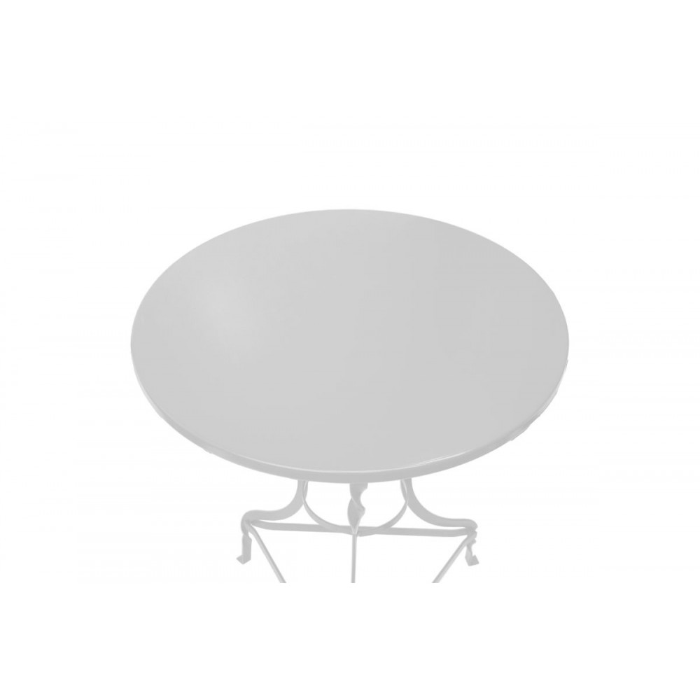 Τραπέζι ''NOAH'' από μέταλλο σε χρώμα λευκό Φ58x72