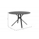 Tραπέζι ''CERCO'' από MDF/μέταλλο σε χρώμα μαύρο Φ120x75