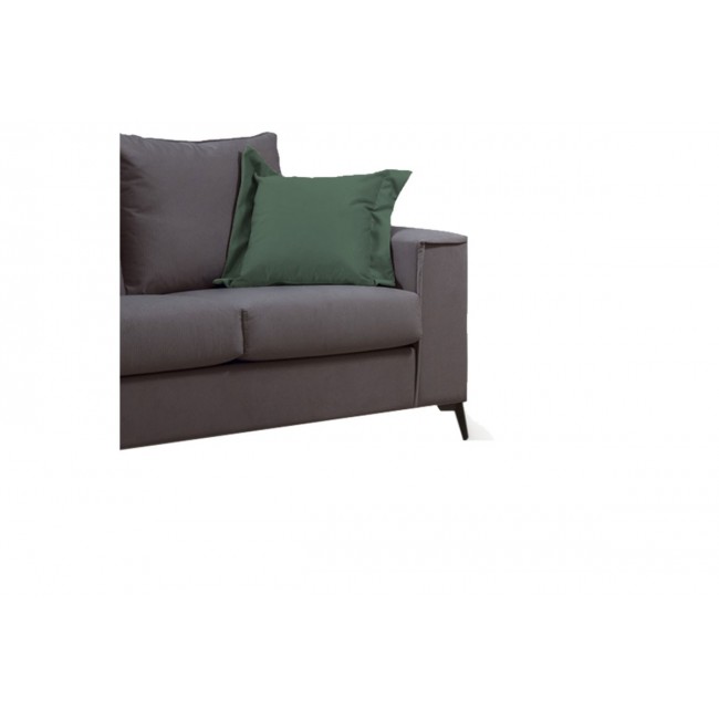 Καναπές ''VERONA'' 2θέσιος ανθρακί /μαξιλάρια κυπαρισσί 173x93x100