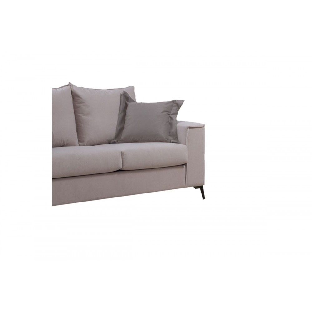 Καναπές ''VERONA'' 2θέσιος σε χρώμα cream/μαξιλάρια mocha 173x93x100