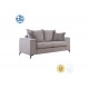 Καναπές ''VERONA'' 2θέσιος σε χρώμα cream/μαξιλάρια mocha 173x93x100