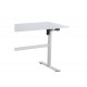 Γραφείο με ρυθμιζόμενο ύψος "KARLA" από μέταλλο σε χρώμα λευκό 120x60x72