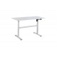 Γραφείο με ρυθμιζόμενο ύψος "KARLA" από μέταλλο σε χρώμα λευκό 120x60x72