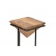 Βοηθητικό τραπέζι "MILES" από ξύλο σε χρώμα καρυδί/μαύρο 29x29x54