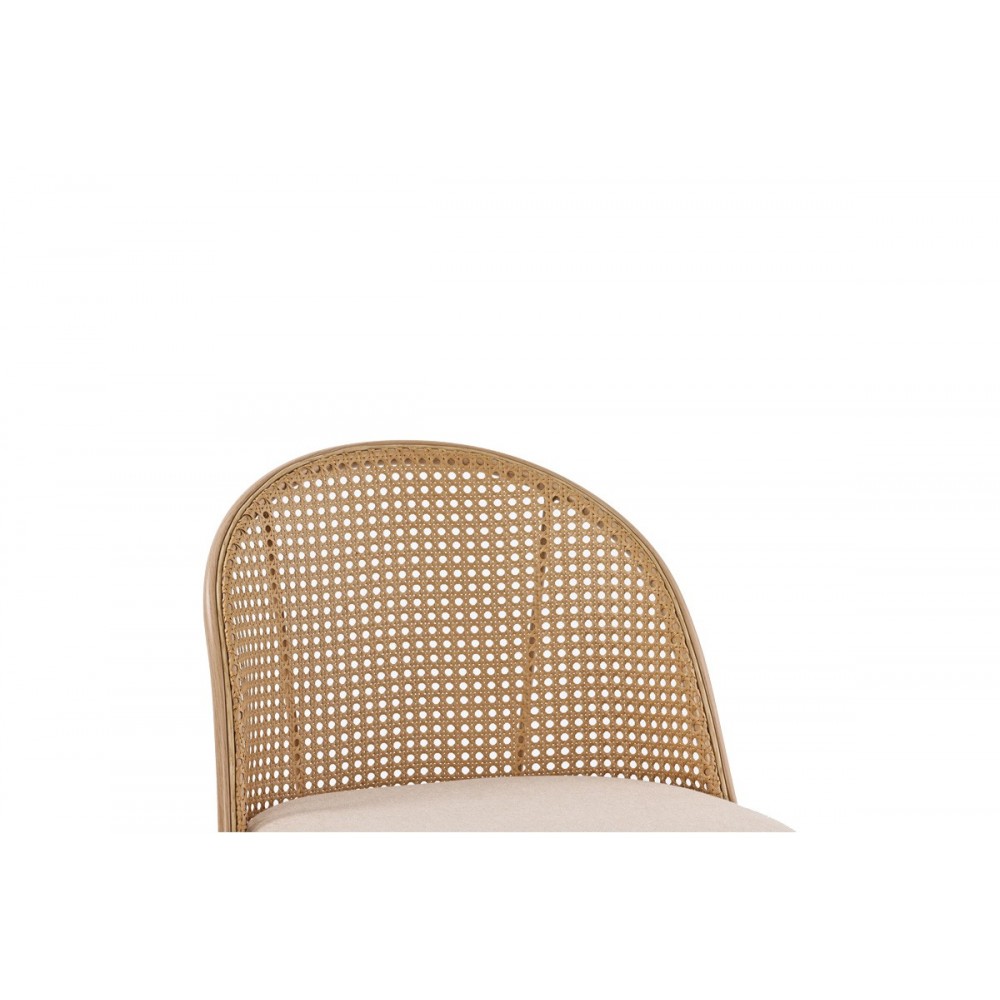 Σκαμπό μπαρ "KACE"  από μέταλλο/rattan σε χρώμα φυσικό 43x55x102