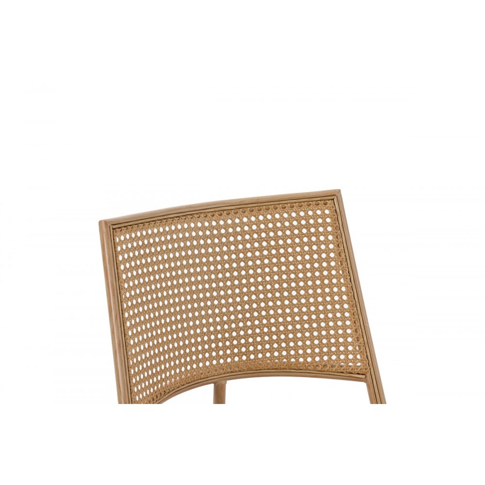 Καρέκλα "GIULIA' από μέταλλο/ύφασμα σε χρώμα μπεζ/φυσικό  49x52x80