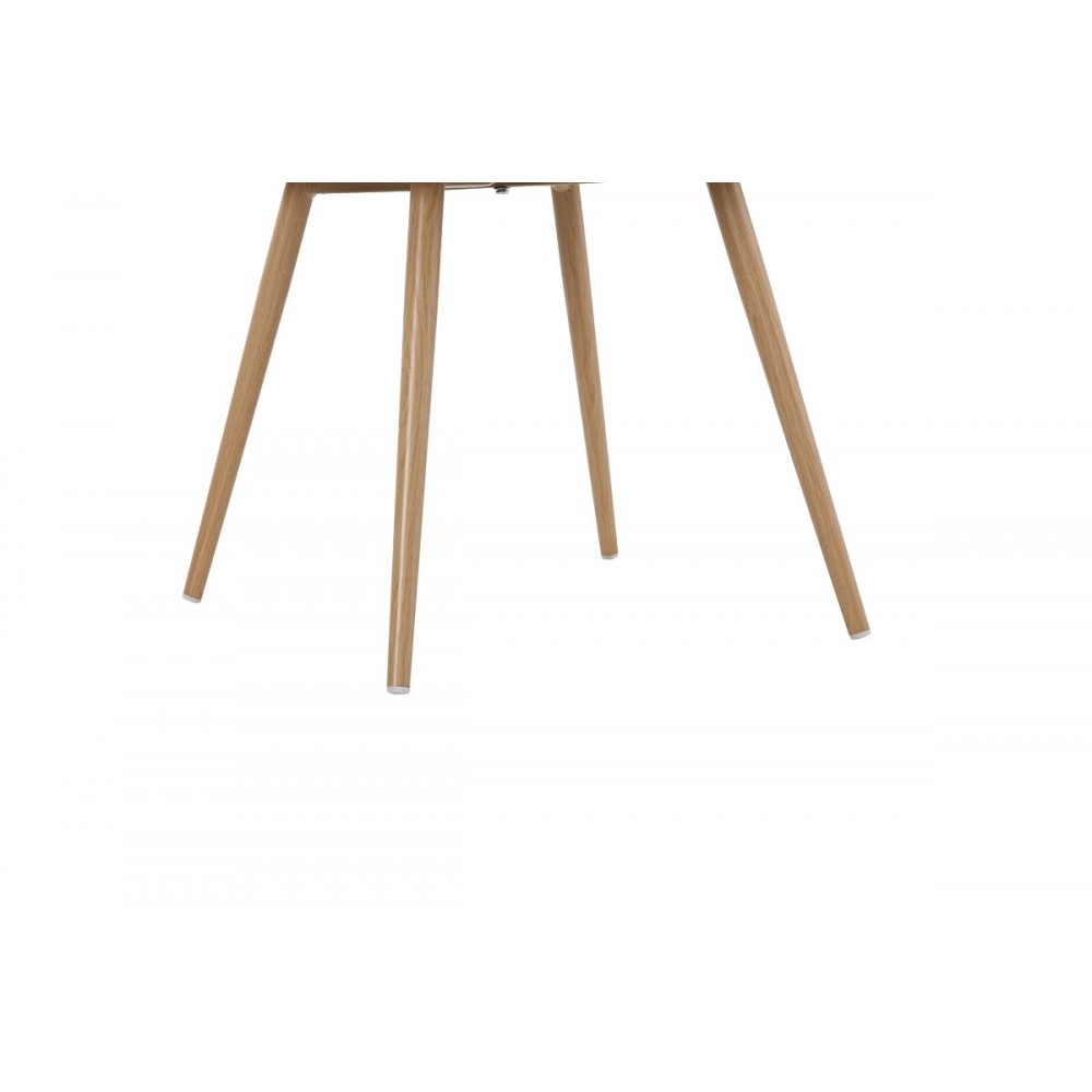 Καρέκλα "DANIELE" από μέταλλο/ύφασμα σε χρώμα μπεζ/φυσικό  46.5x57.5x77.5