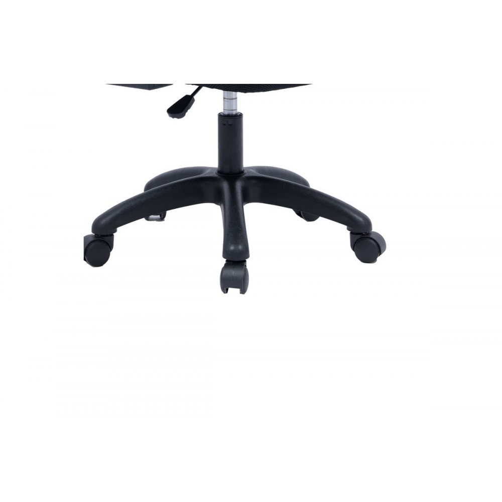 Καρέκλα γραφείου "DELILAH" από ύφασμα σε χρώμα μαύρο 62x61x110