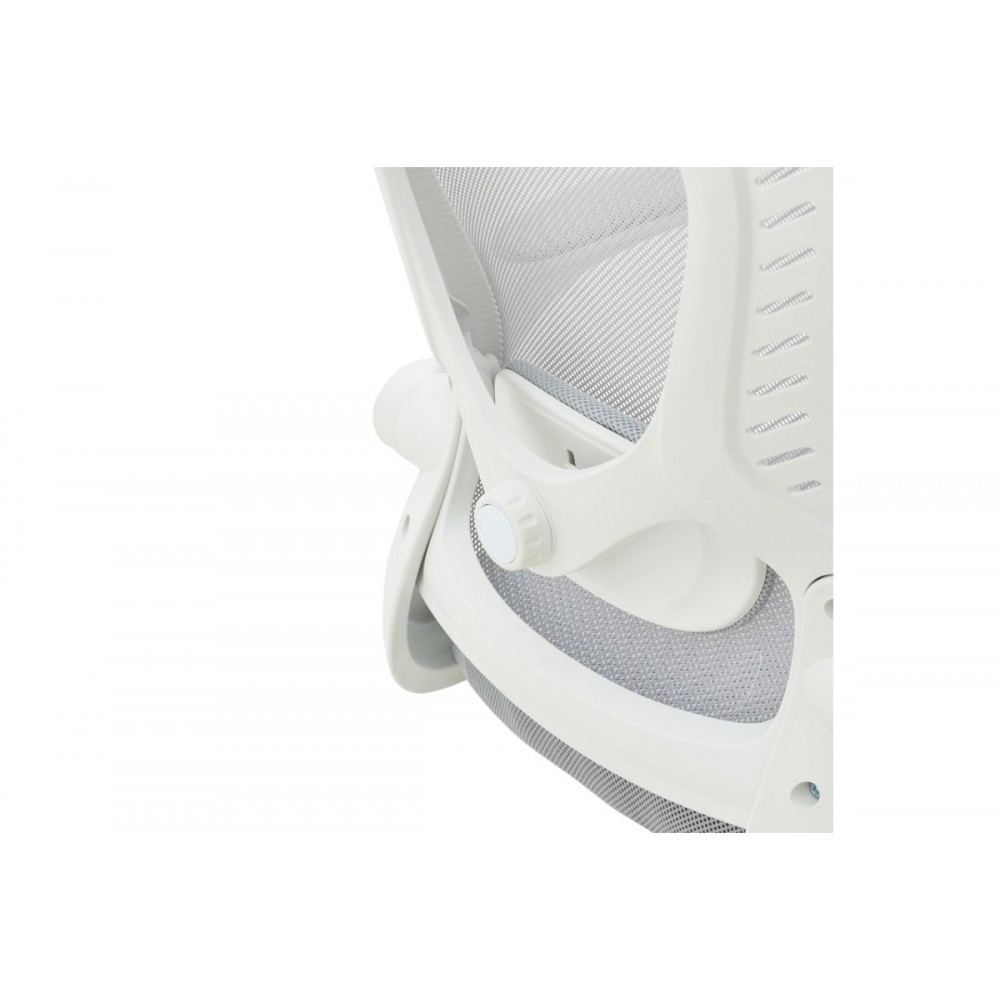 Καρέκλα γραφείου "DELILAH" από ύφασμα σε χρώμα γκρι 62x61x110