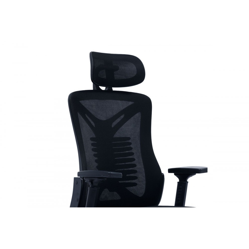 Καρέκλα γραφείου "ANDREW" από ύφασμα σε χρώμα μαύρο 65x61x117