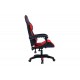 Πολυθρόνα εργασίας gaming "WILLIAM" από PU σε χρώμα μαύρο/κόκκινο 60x59x108