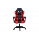 Πολυθρόνα εργασίας gaming "WILLIAM" από PU σε χρώμα μαύρο/κόκκινο 60x59x108