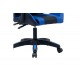 Πολυθρόνα εργασίας gaming "WILLIAM" από PU σε χρώμα μαύρο/μπλε 60x59x108