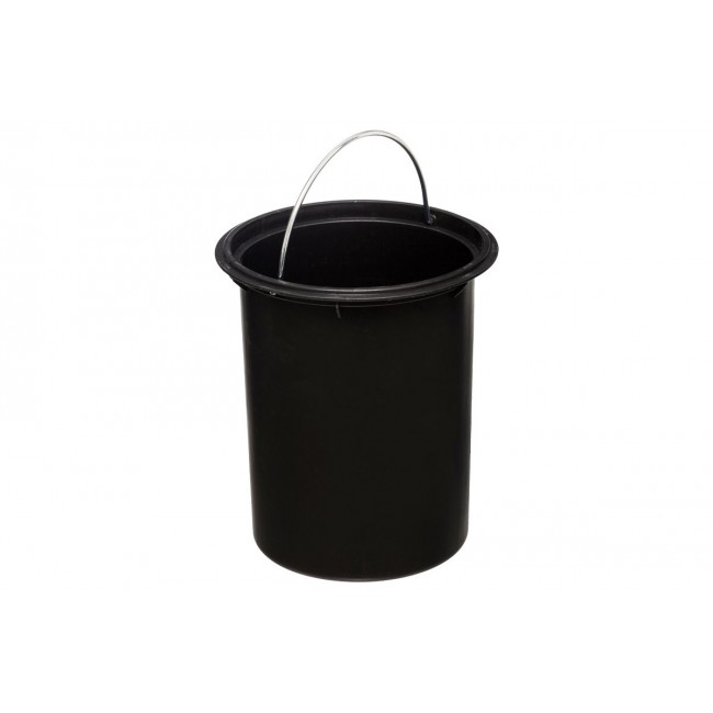 Κάδος απορριμμάτων "NATURE" από μέταλλο σε λευκό/φυσικό χρώμα 3L